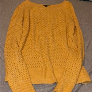 Yellow knit sweater